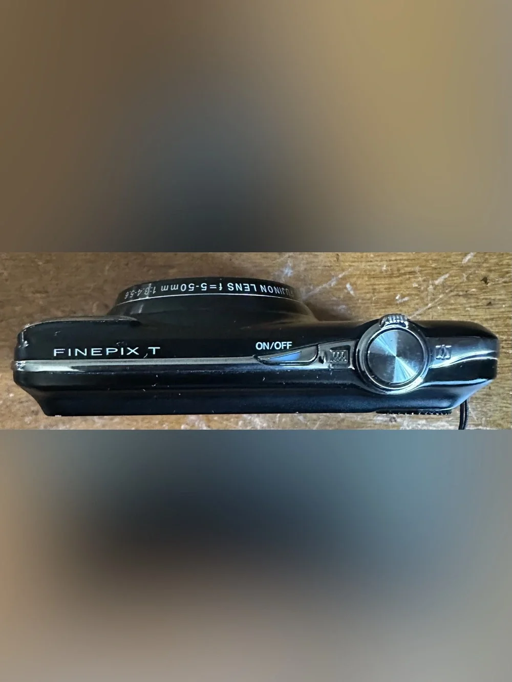 Fujifilm Black Compact Point-and-Shoot Camera with Wrist Strap